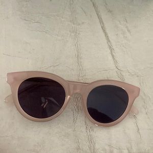 Madewell Pink Halliday Sunglasses